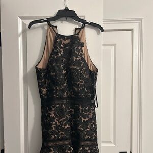 Black lace Bloomingdale’s dress, NWT